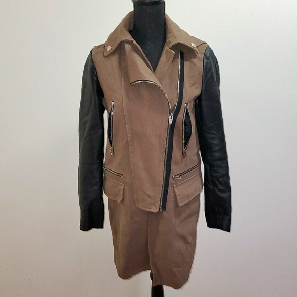 Zara Faux Colorblock Jacket- Small - Picture 1 of 11